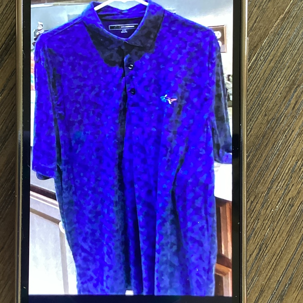 Men's Size XL Greg Norman Vibrant Blue Golf Polo
